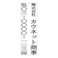Sq-T-029 タテ2行タイプ